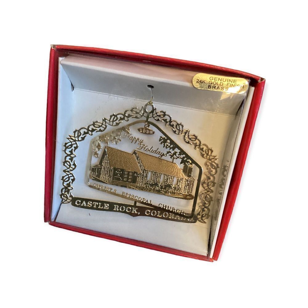 1998 Nation’s Treasures Castle Rock Colorado Christmas Ornament